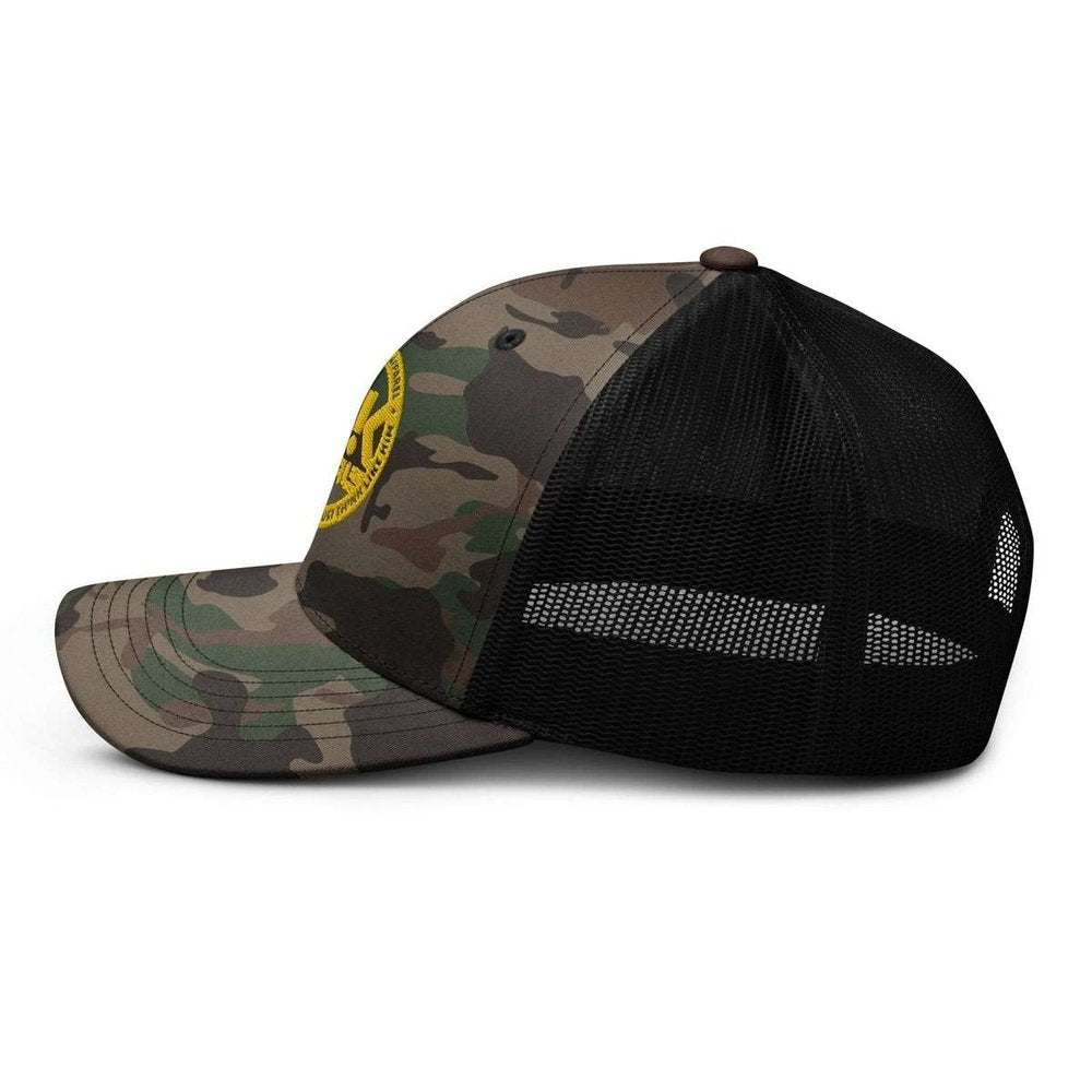JTK Jesus Think Gold Camouflage trucker hat