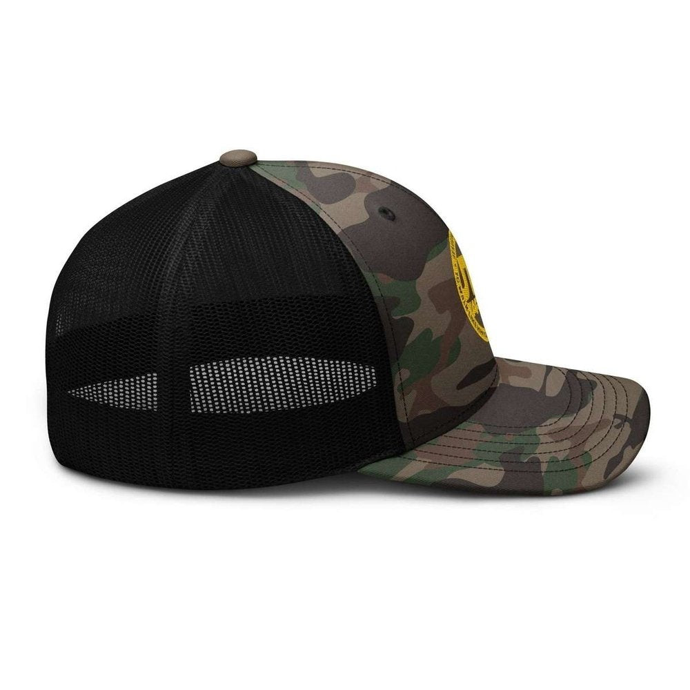 JTK Jesus Think Gold Camouflage trucker hat