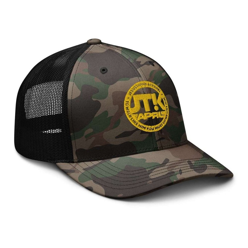 JTK Jesus Think Gold Camouflage trucker hat