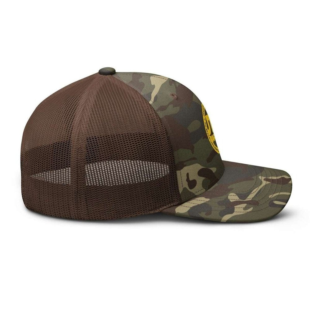 JTK Jesus Think Gold Camouflage trucker hat