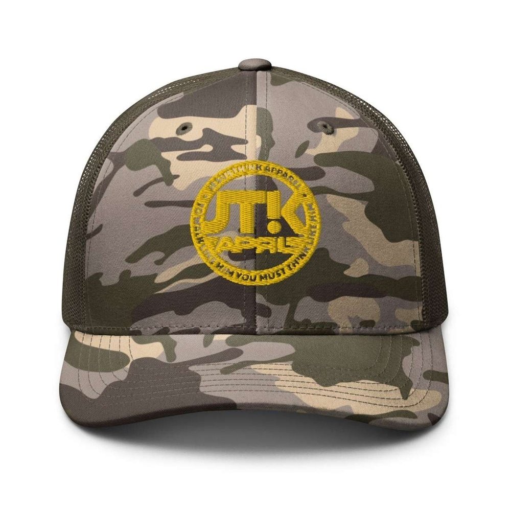 JTK Jesus Think Gold Camouflage trucker hat