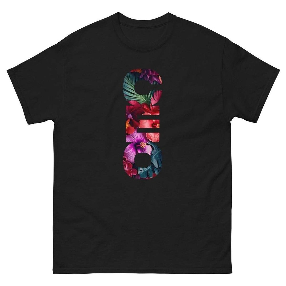 CEO Tropical Men's classic black tee