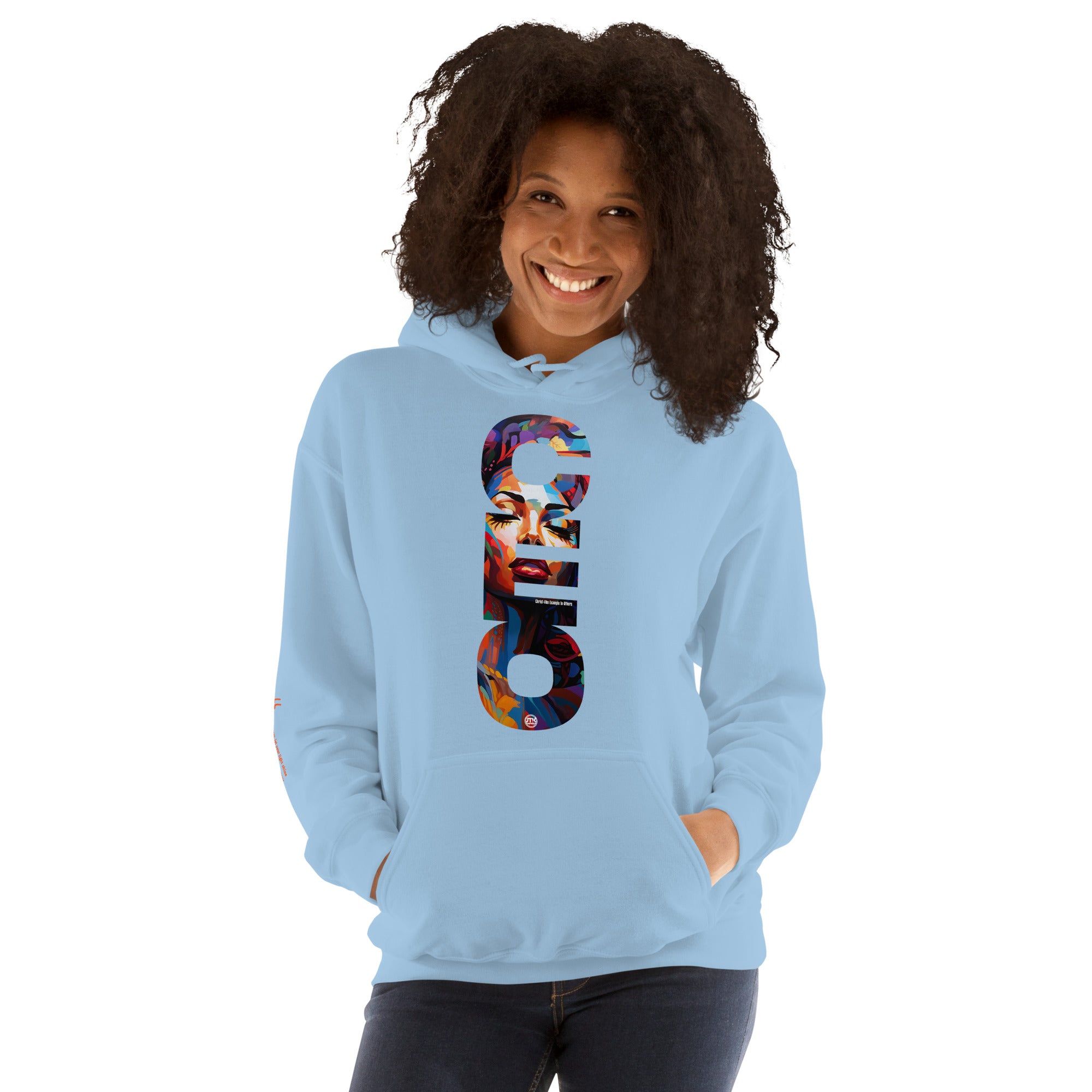 CEO "Eve" Unisex Light Blue Hoodie