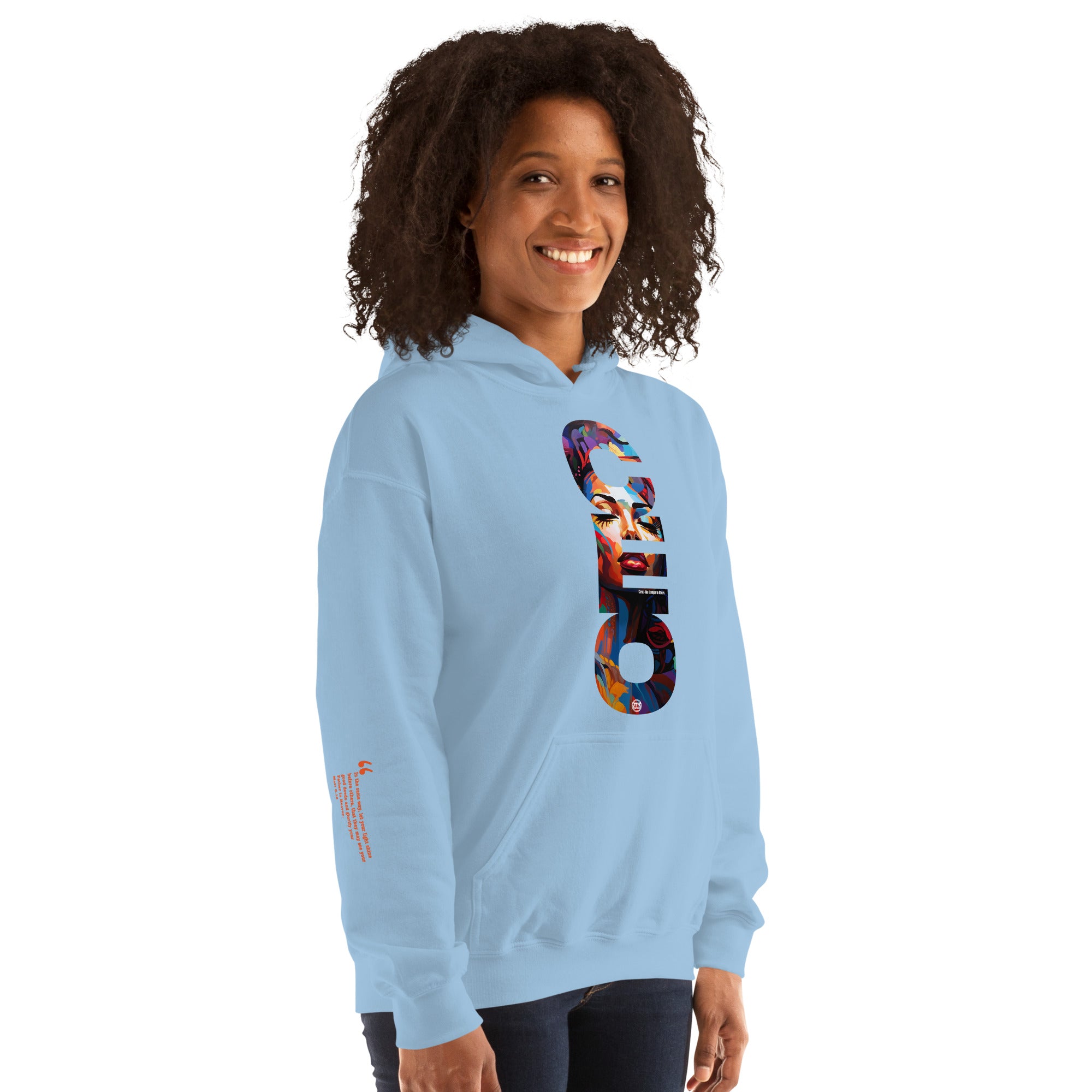 CEO "Eve" Unisex Lt. Blue Hoodie V1