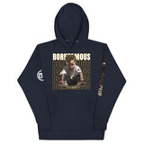 Born Famous "Imported" Platinum Unisex Navy Hoodie