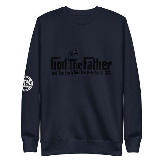 God The Father Unisex Premium Navy Sweatshirt