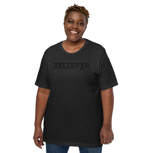 Believer NYC Unisex Black T-shirt