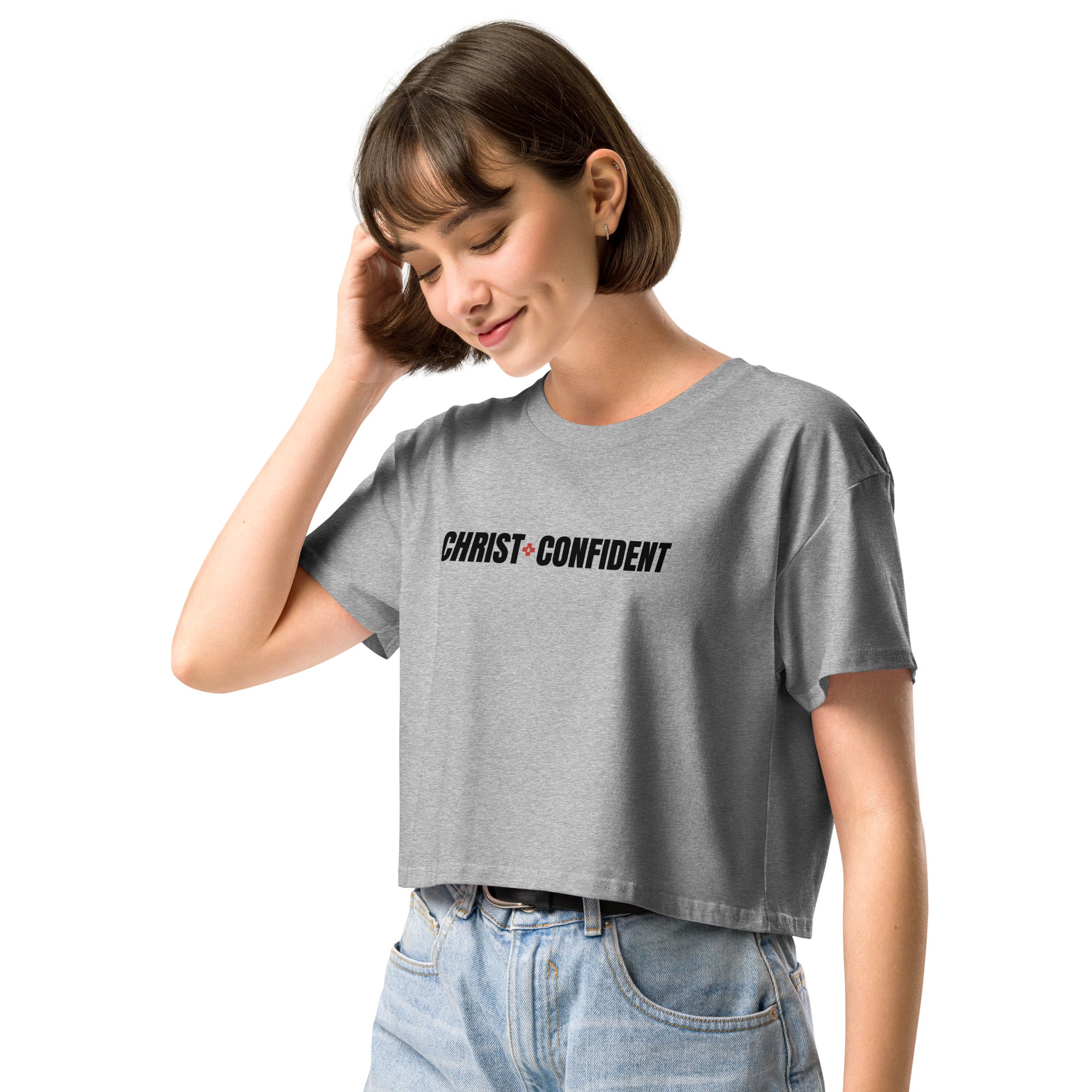Christ Confident Women’s Crop Top