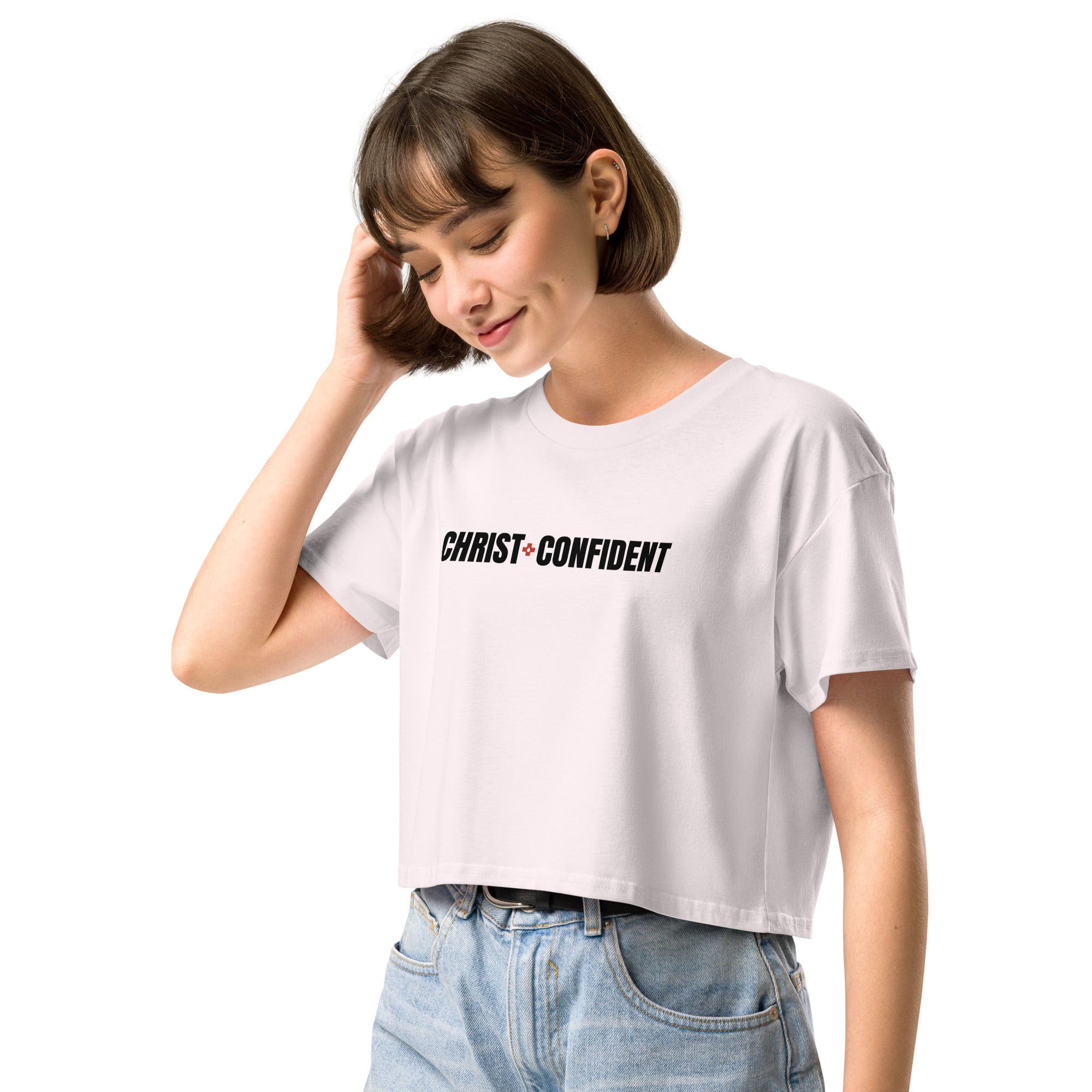 Christ Confident Women’s Crop Top