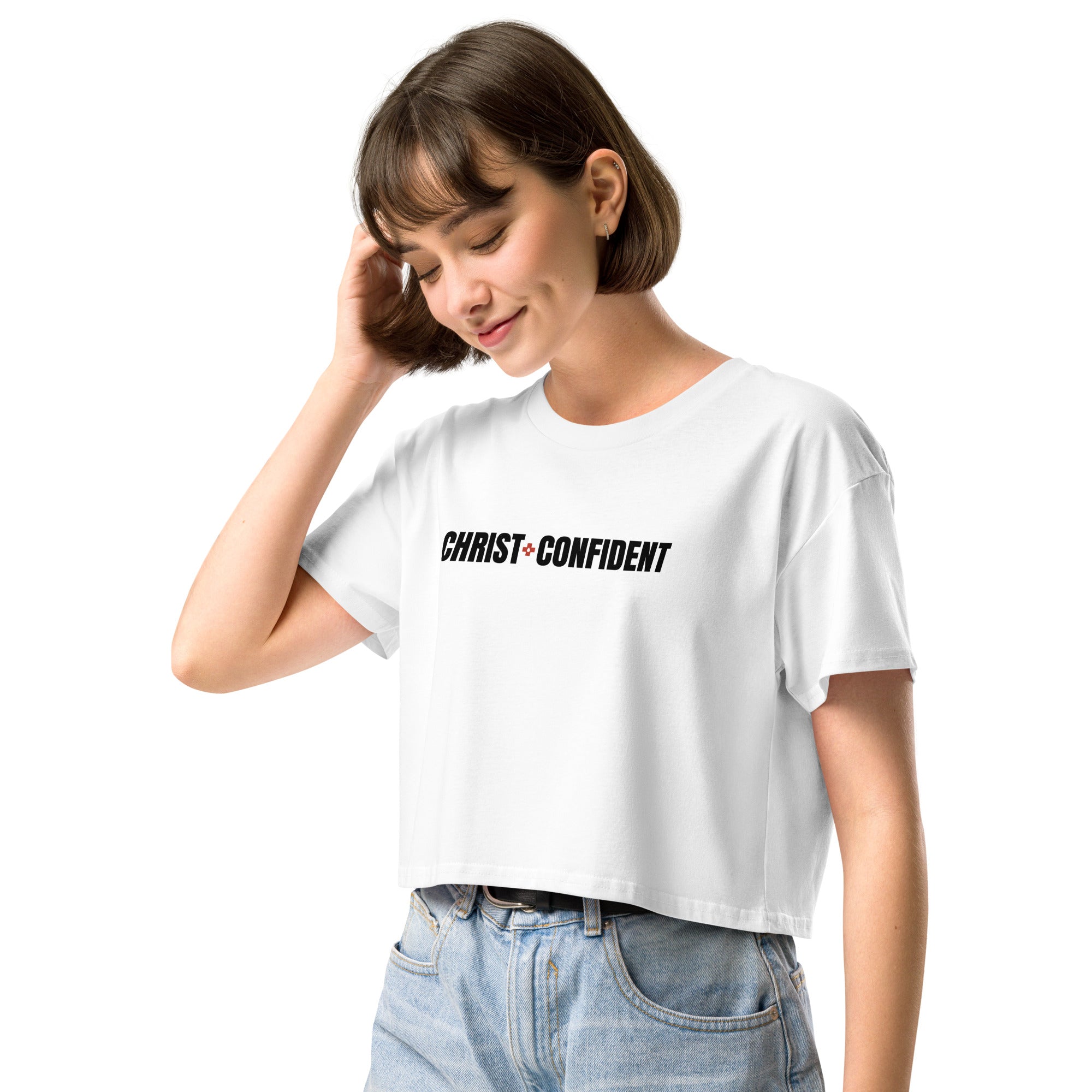Christ Confident Women’s Crop Top